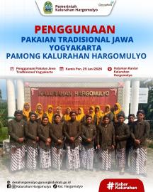 PENGGUNAAN PAKAIAN TRADHISIONAL JAWA GAGRAK NGAYOGYAKARTA 